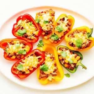 Taco-Stuffed Bell Peppers