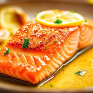 Lemon Garlic Butter Baked Salmon