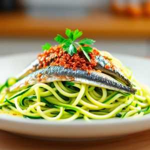 Sardine Zucchini Linguine
