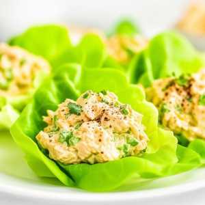 Tuna Salad Lettuce Wraps