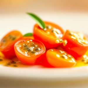 Passion Fruit and Cherry Tomato Salad