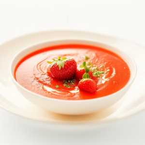 Strawberry Infused Vegetable Soup
