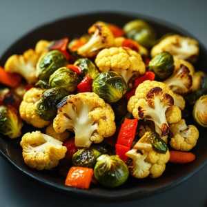 Coconut Oil and Ghee Roasted Vegetables