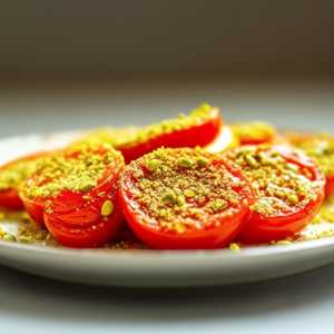Pistachio-Crusted Tomato Salad