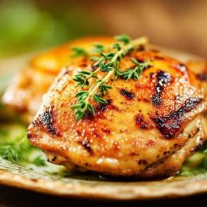 Herbed Grilled Chicken Thighs