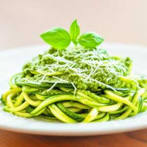 Keto Zucchini Noodles with Pesto