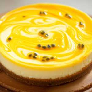 Passion Fruit and Cream Cheesecake