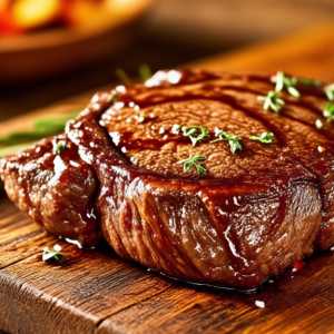 Worcestershire Glazed Steak