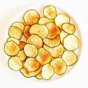 Low Carb Keto Salt and Vinegar Zucchini Chips