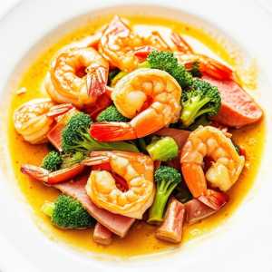 Ham and Shrimp Stir Fry