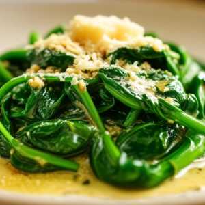 Garlic Parmesan Spinach Stir Fry